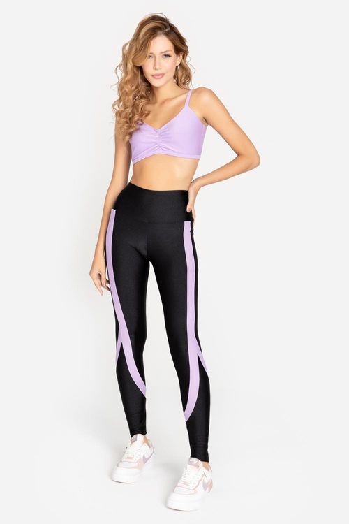 Calça Legging Lycra® Slim Shape Recorte A.V.24 - Preto