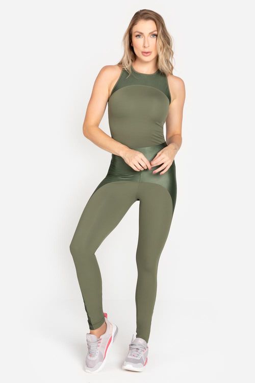 Calça Legging Emana® Fit A.V.24 - Verde Alcaparra