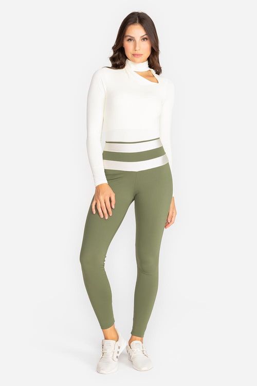 Calça Legging Emana® Bands INVERNO/24 - Verde Alcaparra
