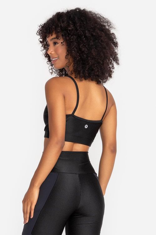 Top Elastic com Bojo Removível INVERNO/24 - Preto