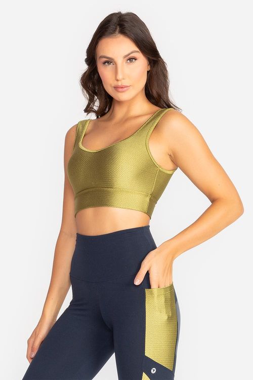 Top Elastic Openback com Bojo Removível INVERNO/24 - Bosque