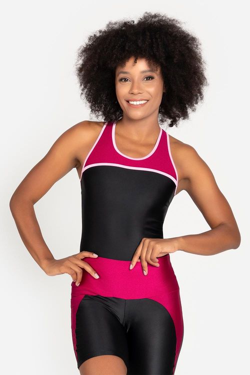 Blusa Energy Dual Contraste A.V.24 - Preto
