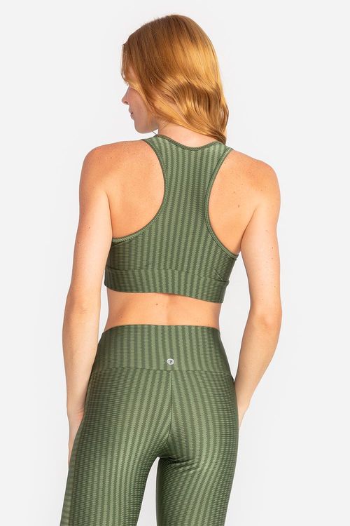 Top Prisma Com Recortes INVERNO/24 - Verde Croco