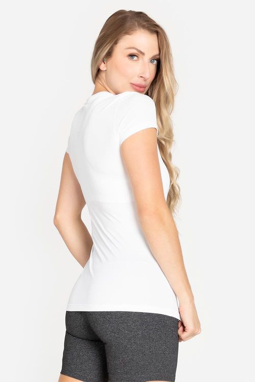 T-Shirt Eco Dry Antera - Branco