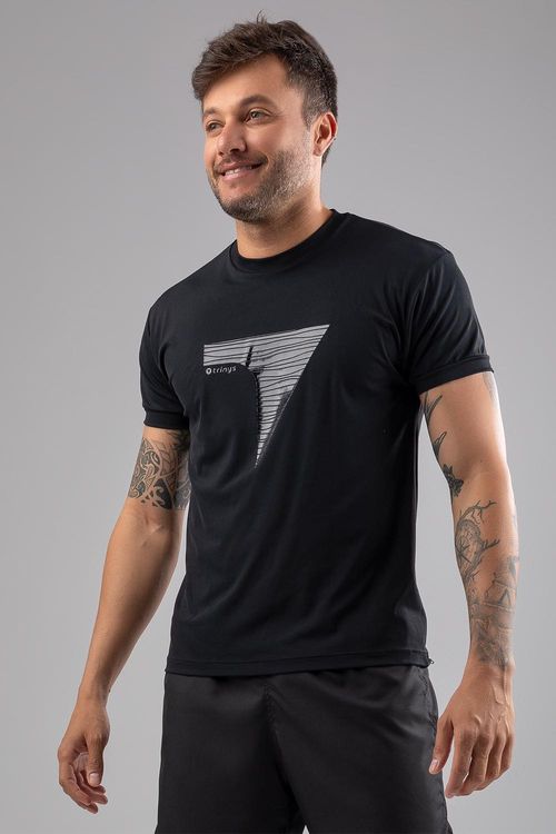 T-Shirt Eco Trinys Masculina SPORTS 24 - Preto