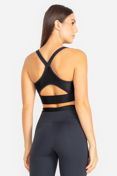 Top Emana® Lumi com Bojo Removível VERÃO24 - Preto