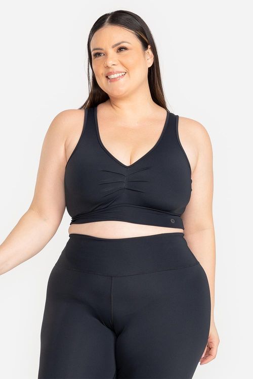 Top Plus Cover Cross com Bojo Removível - Preto