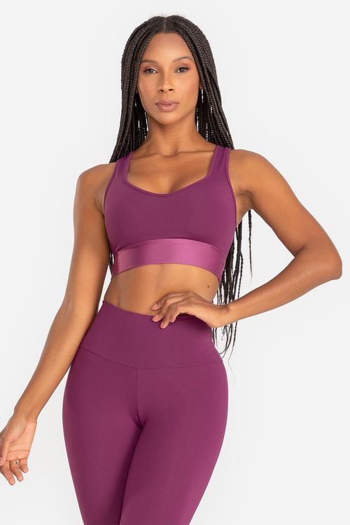 Top Flex Energy com Bojo Removível VERÃO24 - Malbec