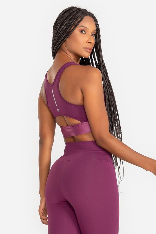 Top Flex Energy com Bojo Removível VERÃO24 - Malbec