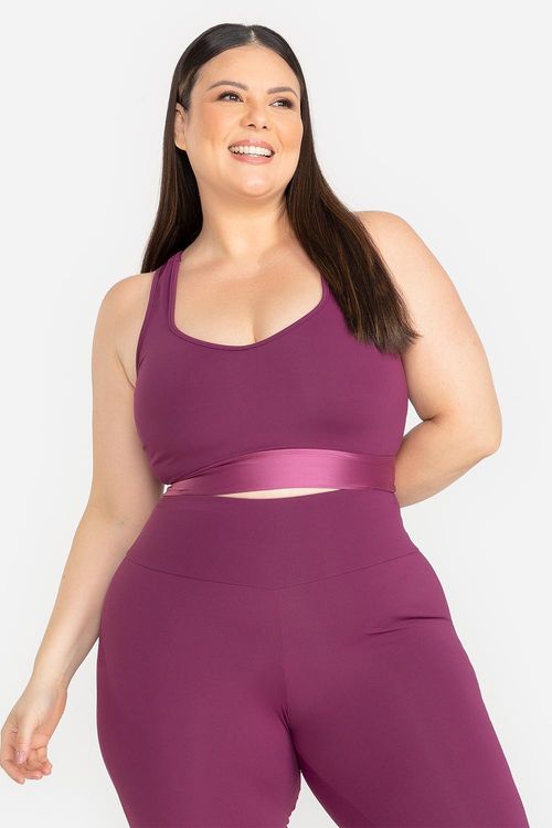 Top Plus Flex Energy com Bojo Removível VERÃO24 - Malbec