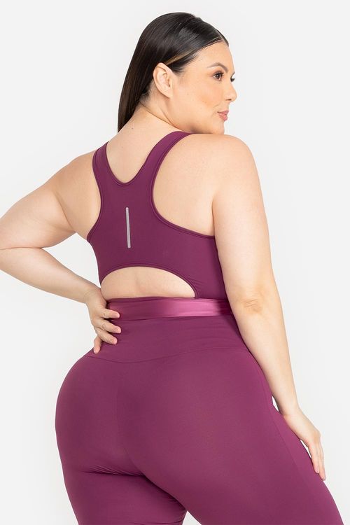 Top Plus Flex Energy com Bojo Removível VERÃO24 - Malbec