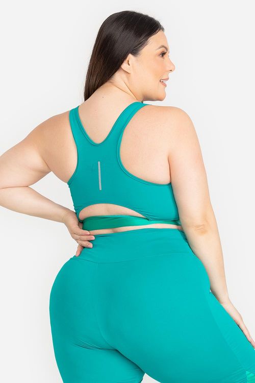 Top Plus Flex Energy com Bojo Removível VERÃO24 - Malaquita