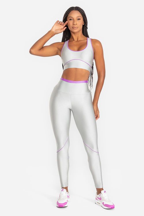 Legging Lumi Duo VERÃO24 - Cinza Cromo