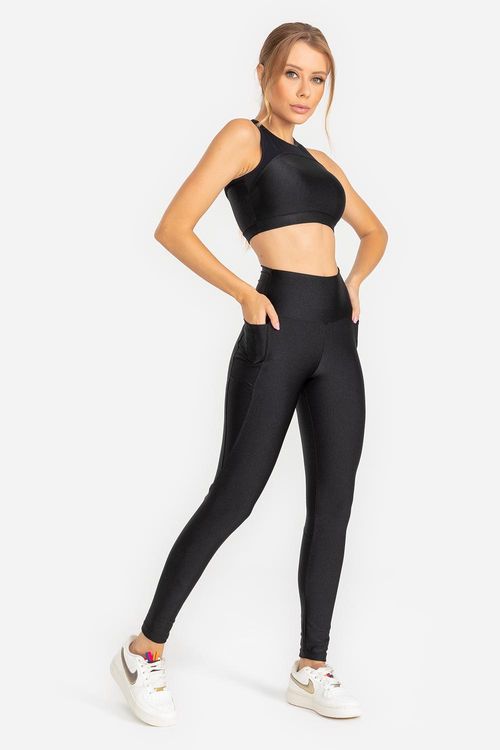Legging Lumi com Bolsos VERÃO24 - Preto