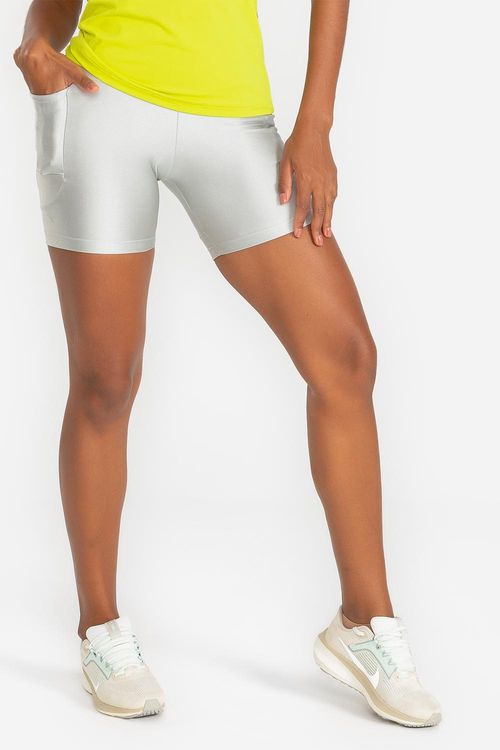 Shorts Lumi com Bolsos VERÃO24 - Cinza Cromo