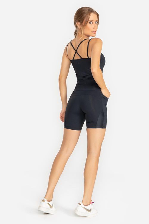 Shorts Flex Duo com Bolsos VERÃO24 - Preto