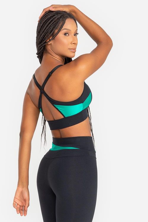 Top Compression Regulável com Bojo Removível VERÃO24 - Preto