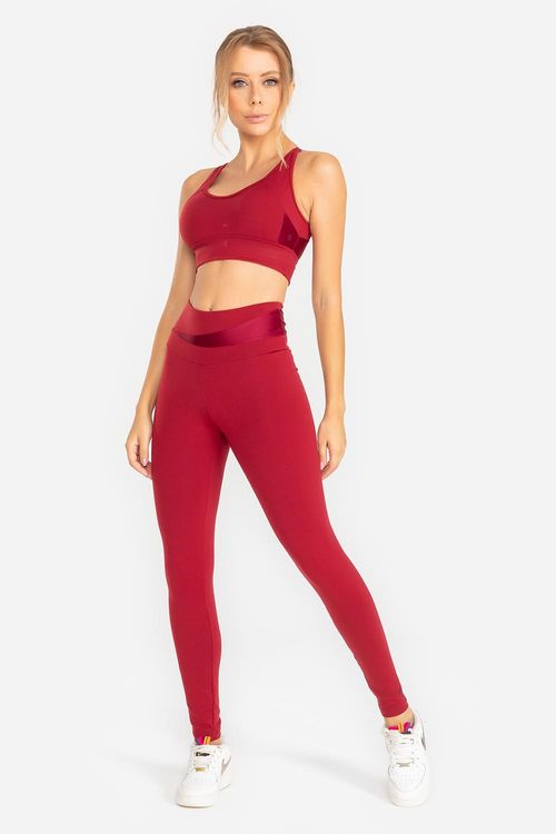 Legging Compression Duo VERÃO24 - Bordô