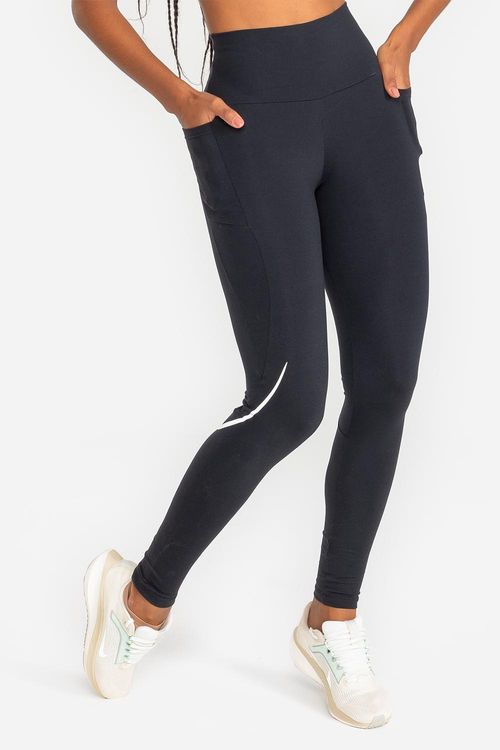 Legging Compression com Bolsos VERÃO24 - Preto