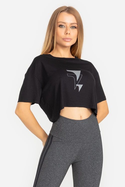 Cropped Fluidity ID - Preto