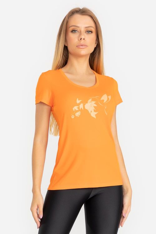 T-Shirt Eco Dry Néctar VERÃO24 - Tangerina