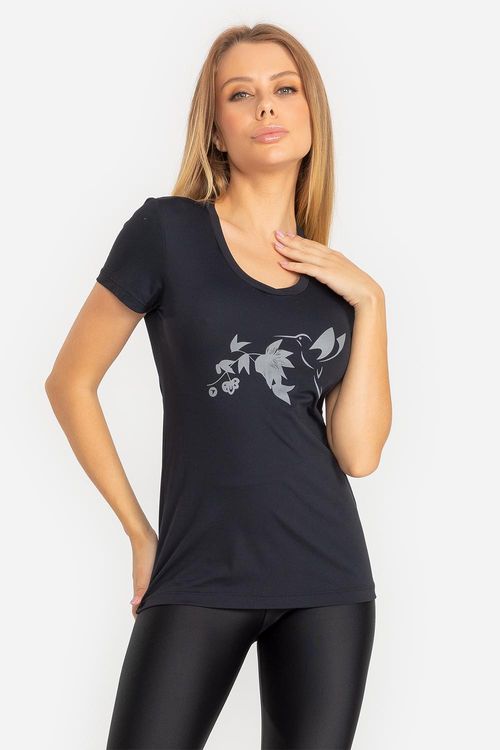 T-Shirt Eco Dry Néctar VERÃO24 - Preto