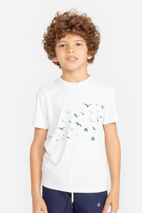 T-Shirt Eco Dry Revoada Infantil VERÃO24 - Branco