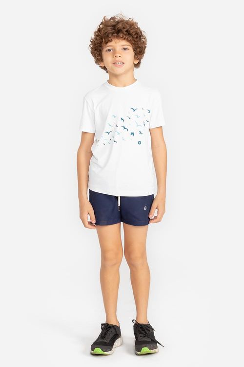 T-Shirt Eco Dry Revoada Infantil VERÃO24 - Branco