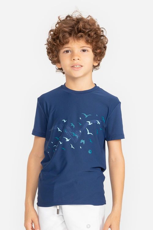 T-Shirt Eco Dry Revoada Infantil VERÃO24 - Marinho