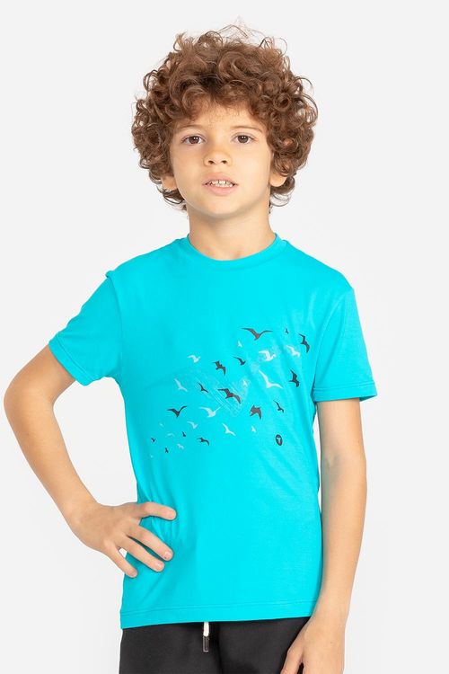 T-Shirt Eco Dry Revoada Infantil VERÃO24 - Azul