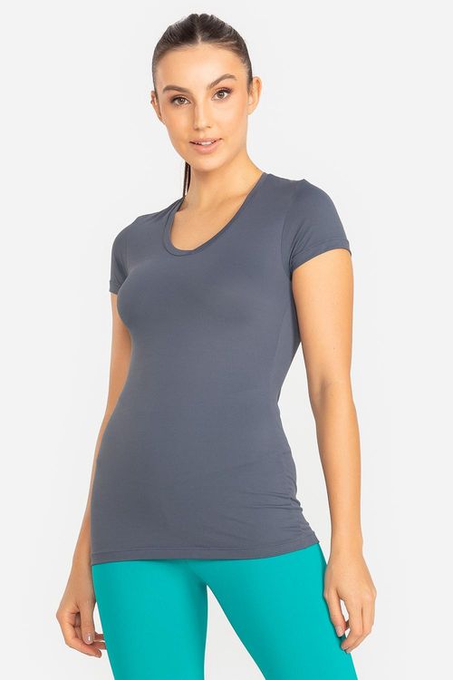 Blusa Eco Dry Essential - Chumbo