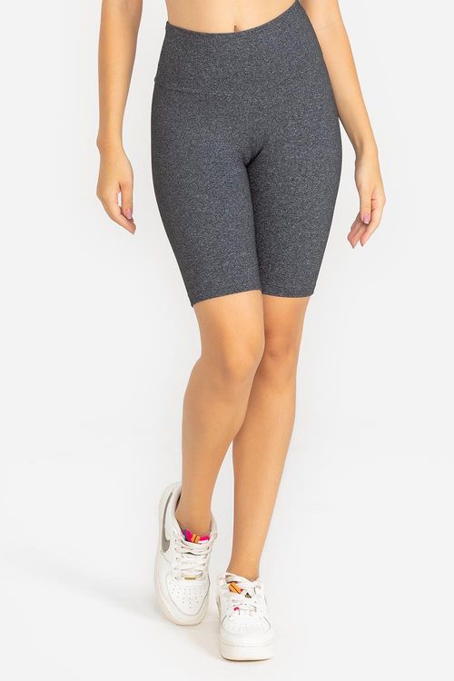 Bermuda Essential Flex - Mescla Preto