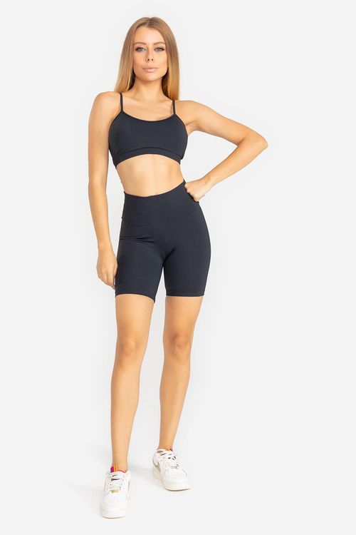 Shorts Intermediário Essential Flex - Preto