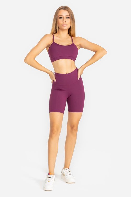 Shorts Intermediário Essential Flex - Malbec