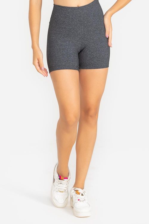 Shorts Essential Flex - Mescla Preto