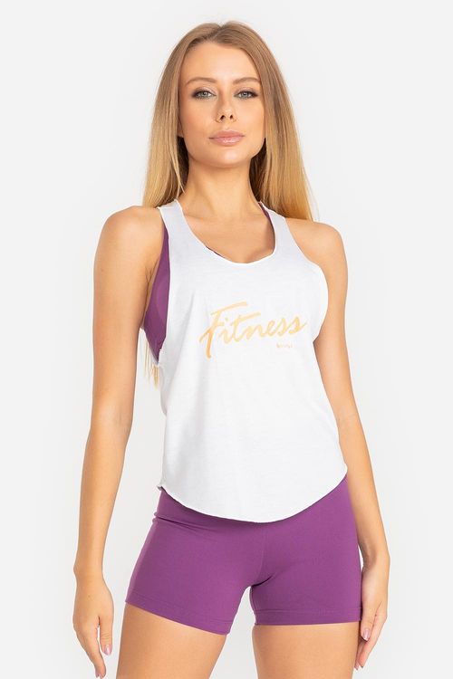 Camiseta Regata Essential Trinys Line - Branco