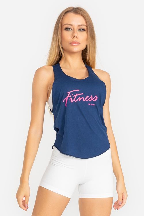 Camiseta Regata Essential Trinys Line - Marinho