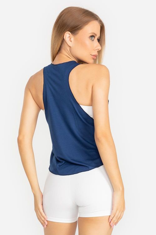 Camiseta Regata Essential Trinys Line - Marinho