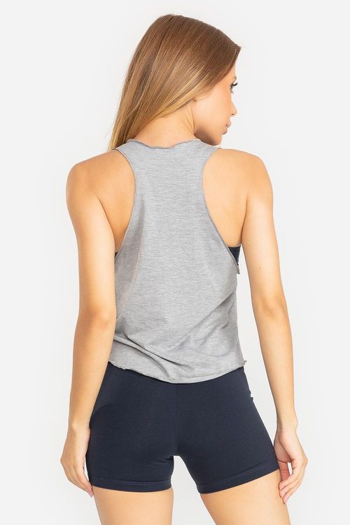 Camiseta Regata Essential Trinys Line - Mescla Claro