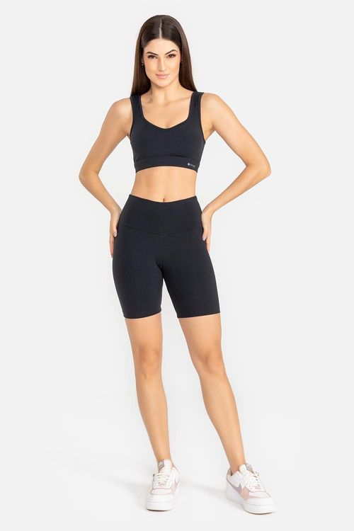 Shorts Intermediário Essential High Compression - Preto