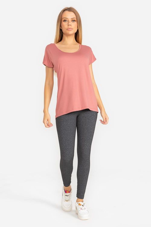Calça Legging Essential High Compression - Mescla Preto