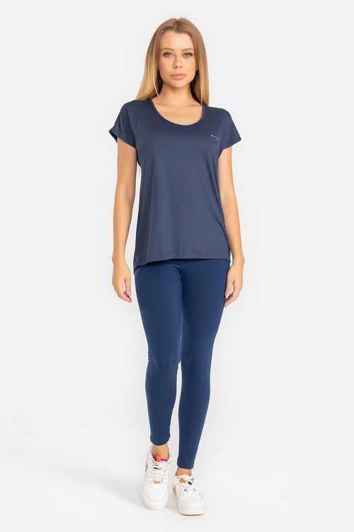 Calça Legging Essential High Compression - Marinho