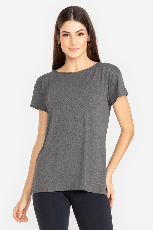 Blusa Essential Fluidity - Mescla Preto