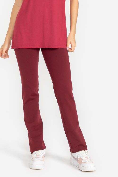 Calça Sequinha Essential High Compression - Bordô