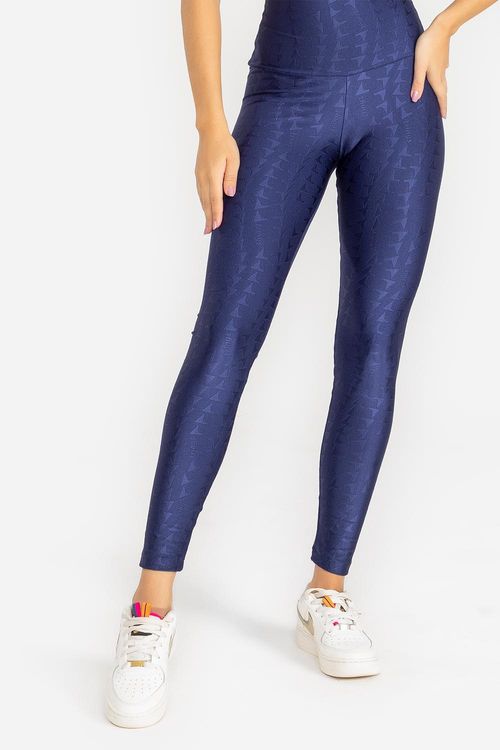 Calça Legging Jacquard ID - Marinho