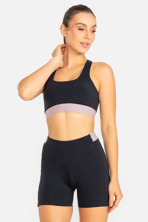 Top Essential High Compression ID - Preto/Taupe