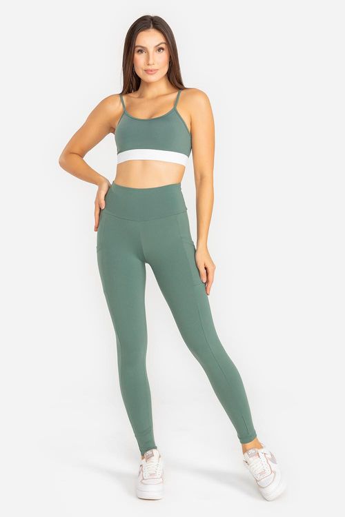 Calça Legging High Compression Essential Com Bolso - Herb