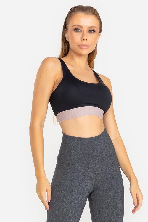 Top Tennis Essential ID Com Bojo VERÃO24 - Preto/Taupe