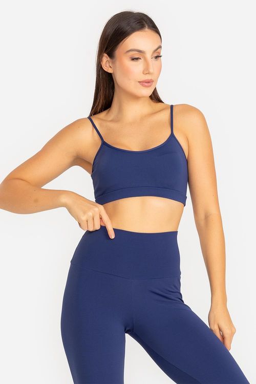 Top Comfort Fit Nakay com Bojo Removível - Marinho