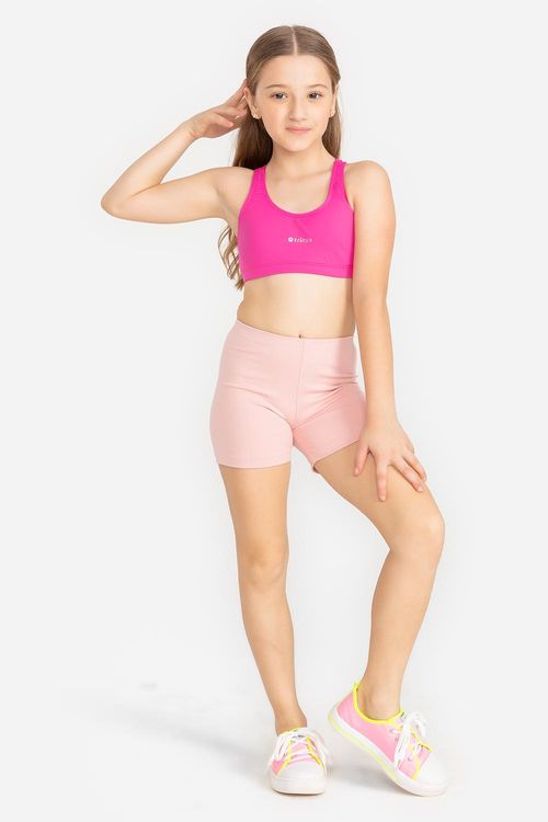 Shorts-Shorts Pro Performance Infantil - Rosa Forte